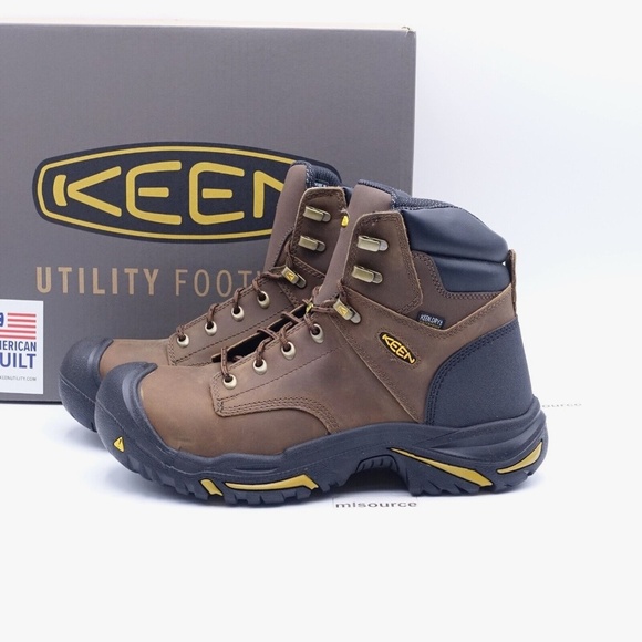 SLD NEW KEEN Utility Mt. Vernon 6'' Waterproof Steel Toe Work Boots
